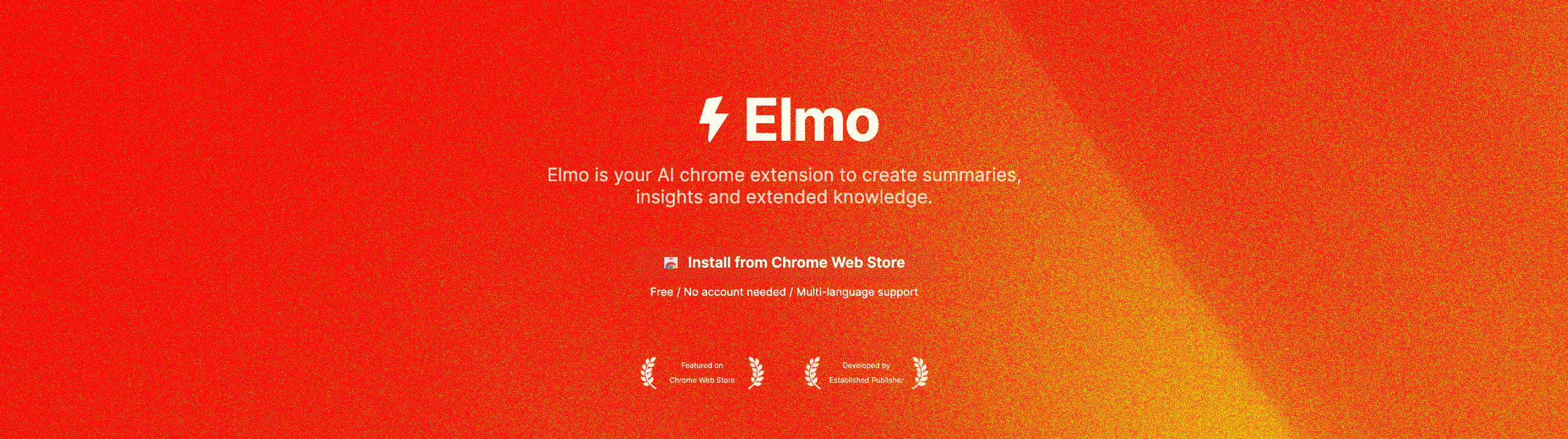 Elmo Chrome Extension: Summarize website content in seconds